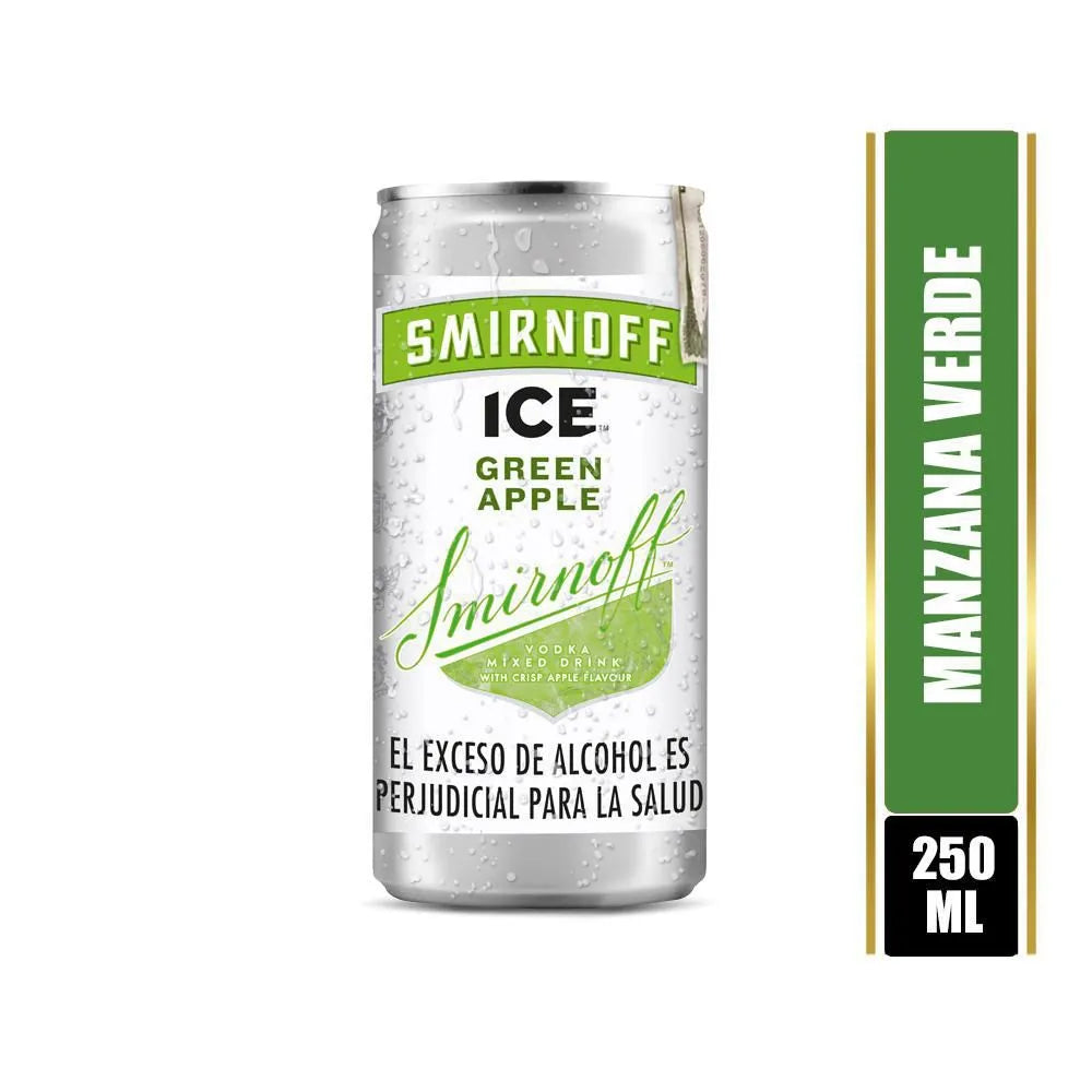 SMIRNOFF ICE GREEN APPLE 275 ML.